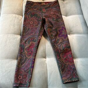 Ralph Lauren Girl’s Paisley Stretch Interlock Legging. Size 5.